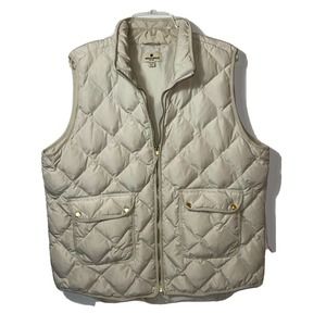 WOOLRICH Womens XXL Polyester Down Vest Beige